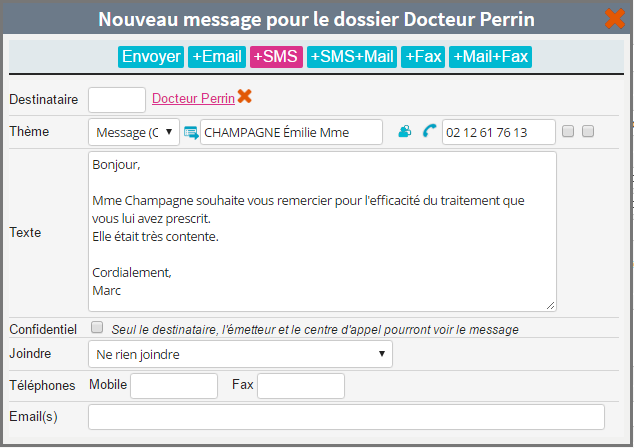 Messagerie multicanal fonctionnalités