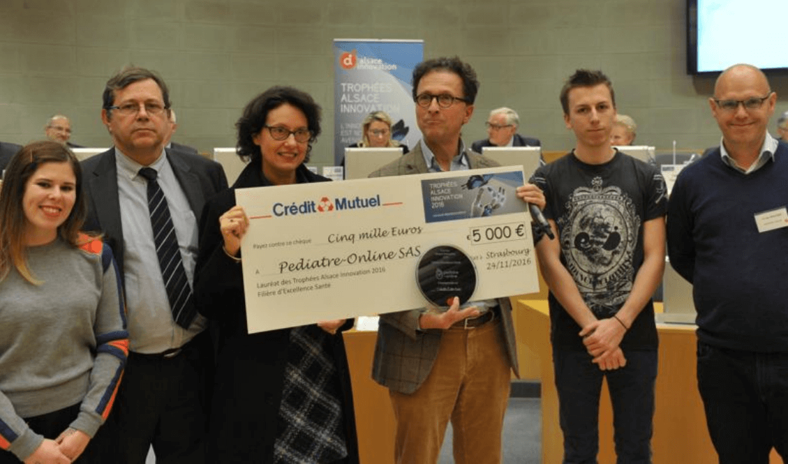 Ubicentrex et pediatre-online remportent le trophée Alsace Innovation